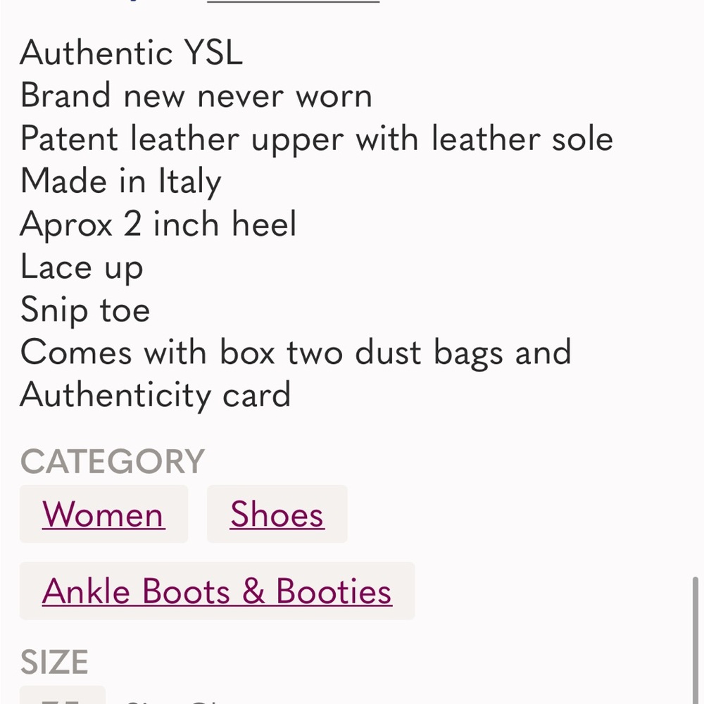 Authentic YSL - Picture 8 of 8